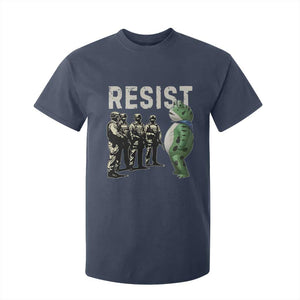 Resist Frog T Shirt For Kid Inflatable Animal Protest Free Portland TS02 Navy Print Your Wear