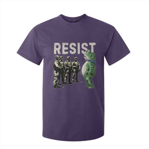 Resist Frog T Shirt For Kid Inflatable Animal Protest Free Portland TS02 Purple Print Your Wear