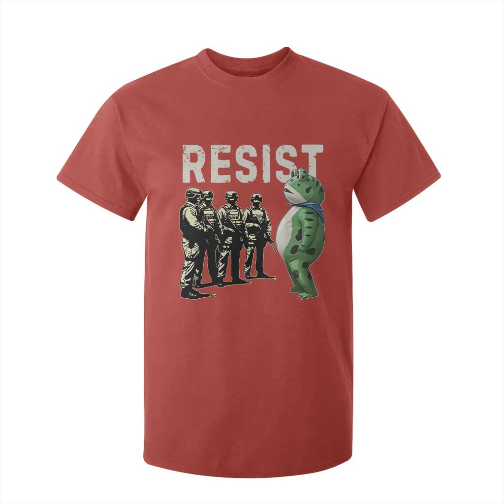 Resist Frog T Shirt For Kid Inflatable Animal Protest Free Portland TS02 Red Print Your Wear