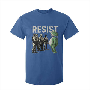 Resist Frog T Shirt For Kid Inflatable Animal Protest Free Portland TS02 Royal Blue Print Your Wear
