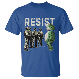 Resist Frog T Shirt Inflatable Animal Protest Free Portland TS02 Royal Blue Print Your Wear
