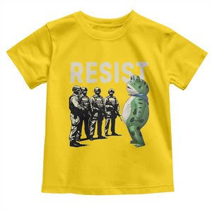 Resist Frog Toddler T Shirt Inflatable Animal Protest Free Portland TS02 Daisy Print Your Wear