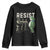 Resist Frog Youth Sweatshirt Inflatable Animal Protest Free Portland TS02 Black Print Your Wear
