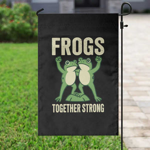 Frogs Together Strong Garden Flag Portland Frog Protest United We Ribbit TS02 Print Your Wear