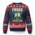 Frogs Together Strong Ugly Christmas Sweater Portland Frog Protest United We Ribbit - Print Your Wear