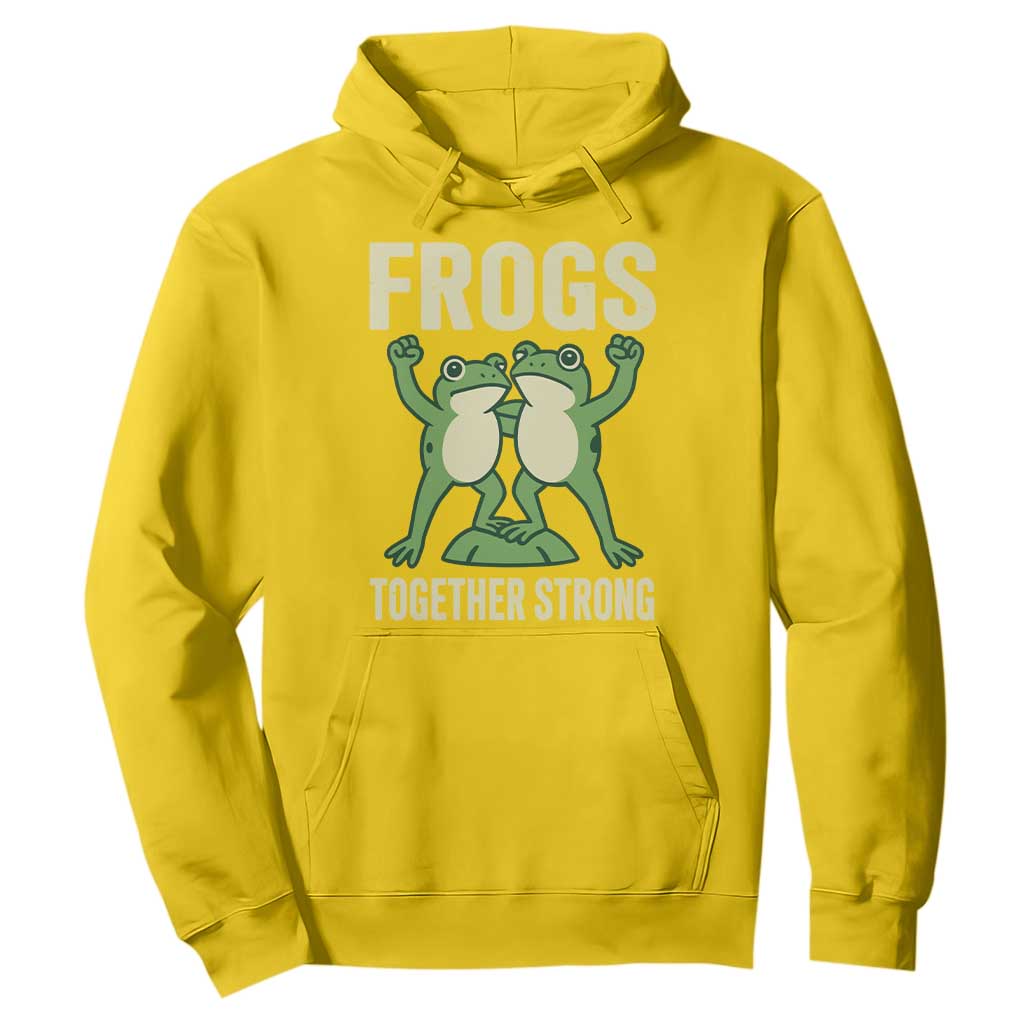 Frogs Together Strong Hoodie Portland Frog Protest United We Ribbit TS02 Daisy Print Your Wear