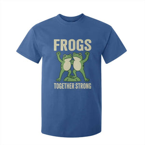 Frogs Together Strong T Shirt For Kid Portland Frog Protest United We Ribbit TS02 Royal Blue Print Your Wear