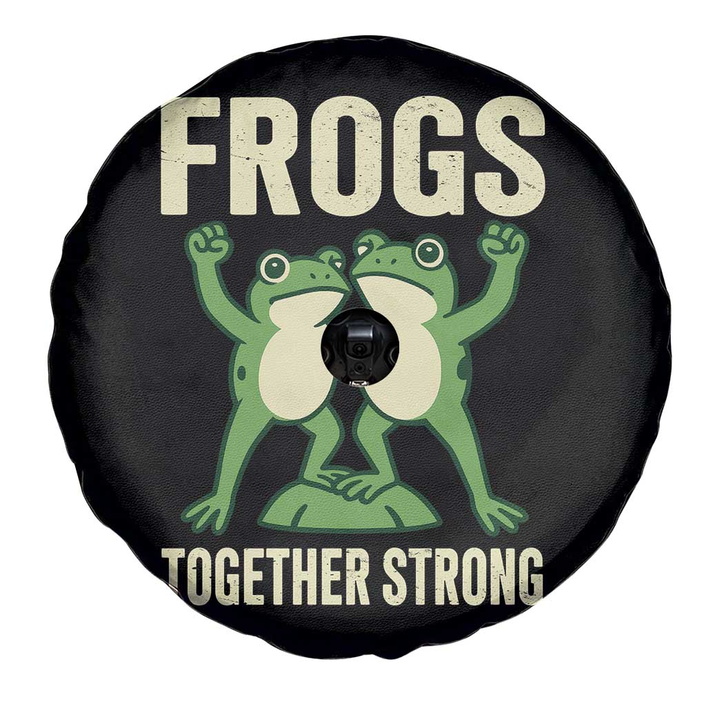 Frogs Together Strong Spare Tire Cover Portland Frog Protest United We Ribbit TS02 Print Your Wear