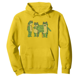 Frogs Together Strong Hoodie Portland Frog Resist Protest TS02 Daisy Print Your Wear