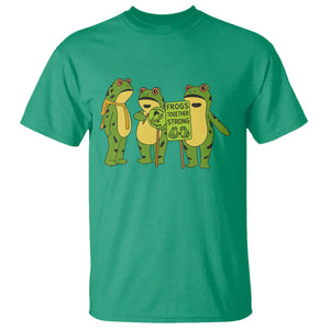 Frogs Together Strong T Shirt Portland Frog Resist Protest TS02 Irish Green Print Your Wear