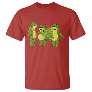 Frogs Together Strong T Shirt Portland Frog Resist Protest TS02 Red Print Your Wear