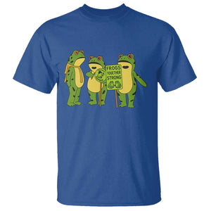 Frogs Together Strong T Shirt Portland Frog Resist Protest TS02 Royal Blue Print Your Wear