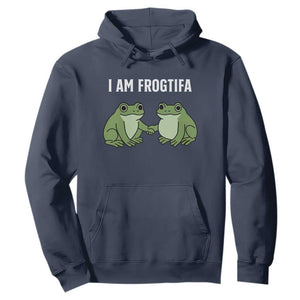 I Am Frogtifa Hoodie Portland Frog Resist Protest Handshake Frogs TS02 Navy Print Your Wear