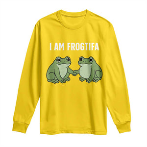 I Am Frogtifa Long Sleeve Shirt Portland Frog Resist Protest Handshake Frogs TS02 Daisy Print Your Wear