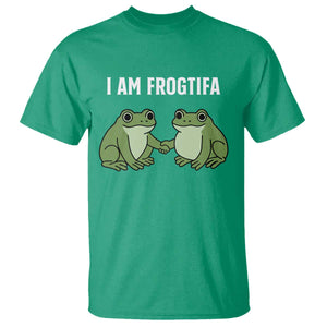 I Am Frogtifa T Shirt Portland Frog Resist Protest Handshake Frogs TS02 Irish Green Print Your Wear