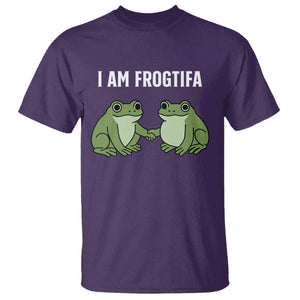 I Am Frogtifa T Shirt Portland Frog Resist Protest Handshake Frogs TS02 Purple Print Your Wear