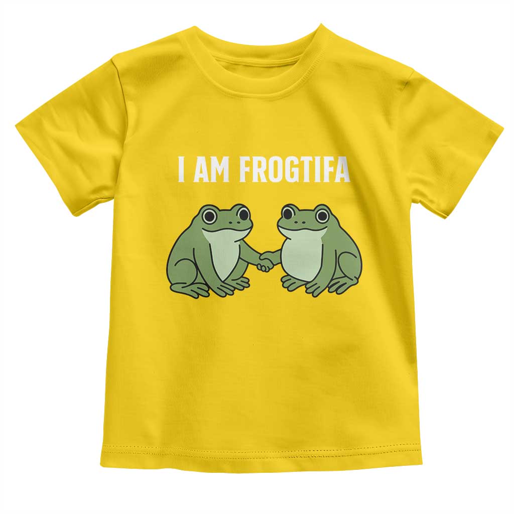 I Am Frogtifa Toddler T Shirt Portland Frog Resist Protest Handshake Frogs TS02 Daisy Print Your Wear