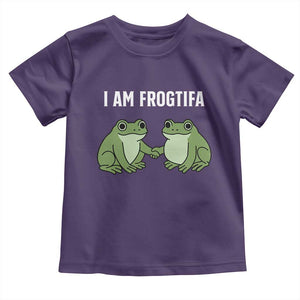 I Am Frogtifa Toddler T Shirt Portland Frog Resist Protest Handshake Frogs TS02 Purple Print Your Wear