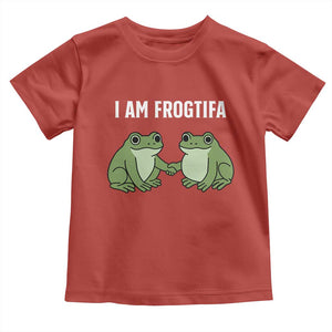 I Am Frogtifa Toddler T Shirt Portland Frog Resist Protest Handshake Frogs TS02 Red Print Your Wear