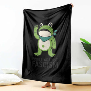 Frogs Against Fascism Throw Blanket Portland Resist Protest Antifascist TS02 Print Your Wear