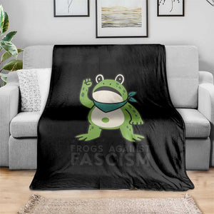 Frogs Against Fascism Throw Blanket Portland Resist Protest Antifascist TS02 Print Your Wear