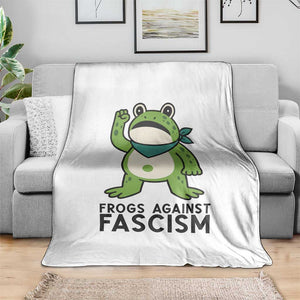 Frogs Against Fascism Throw Blanket Portland Resist Protest Antifascist TS02 Print Your Wear