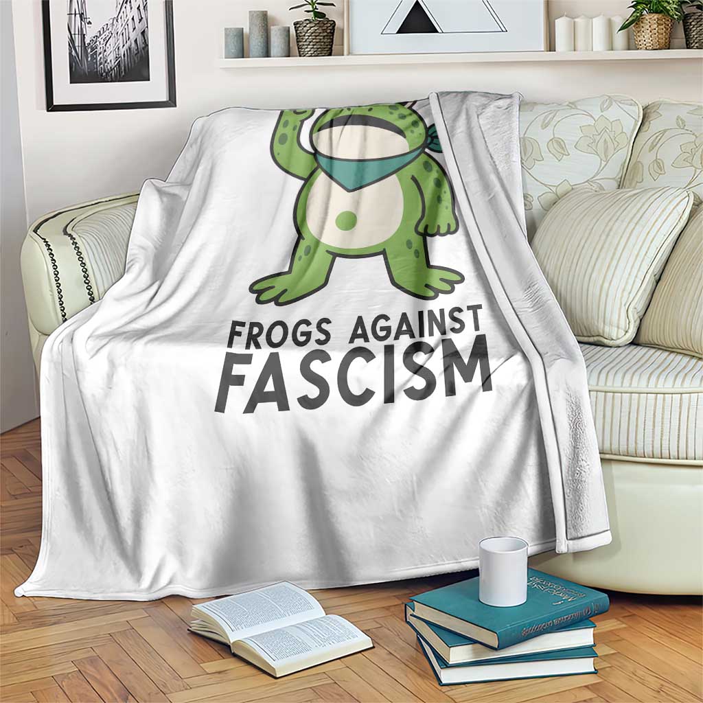 Frogs Against Fascism Throw Blanket Portland Resist Protest Antifascist TS02 Print Your Wear