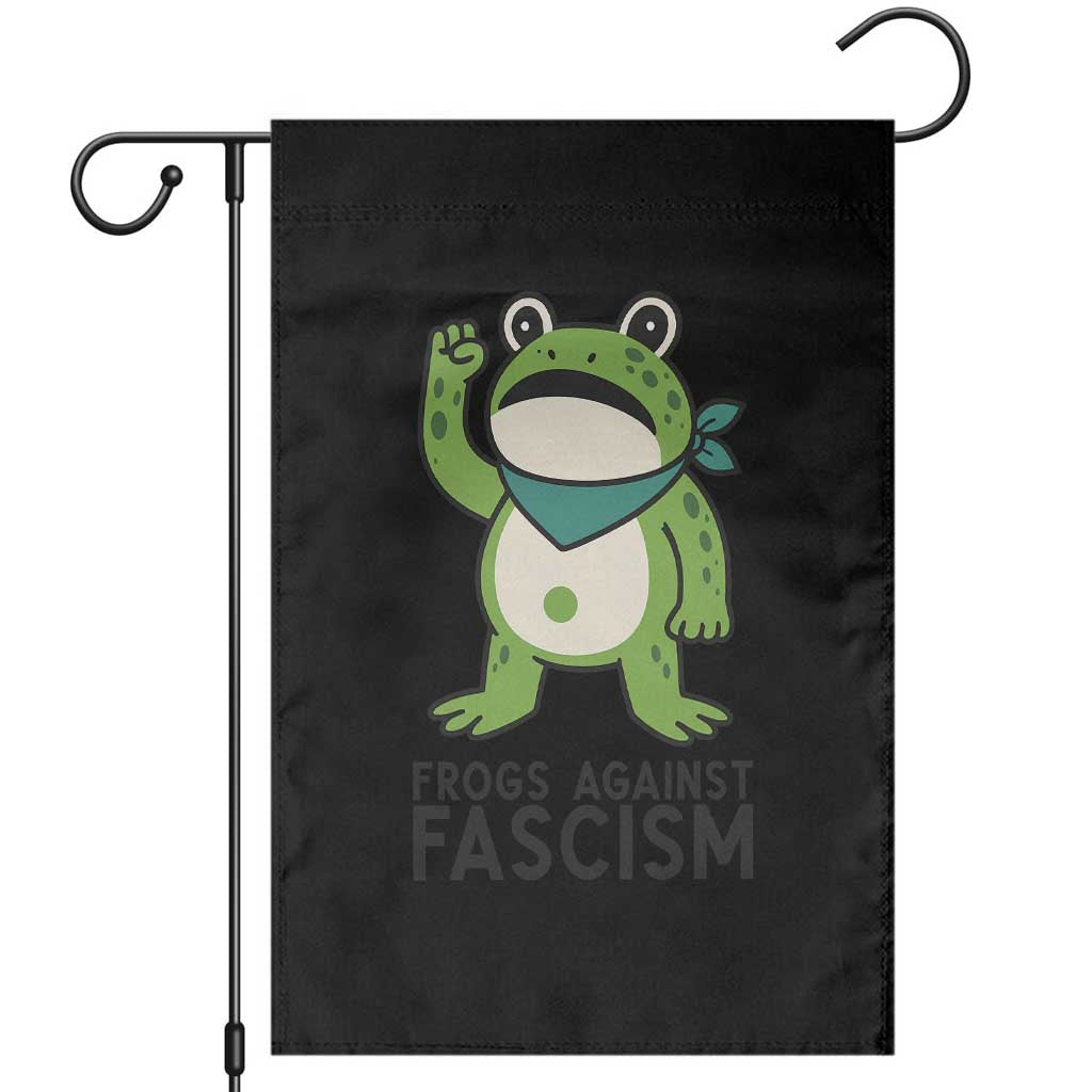 Frogs Against Fascism Garden Flag Portland Resist Protest Antifascist TS02 White Print Your Wear