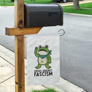 Frogs Against Fascism Garden Flag Portland Resist Protest Antifascist TS02 Print Your Wear