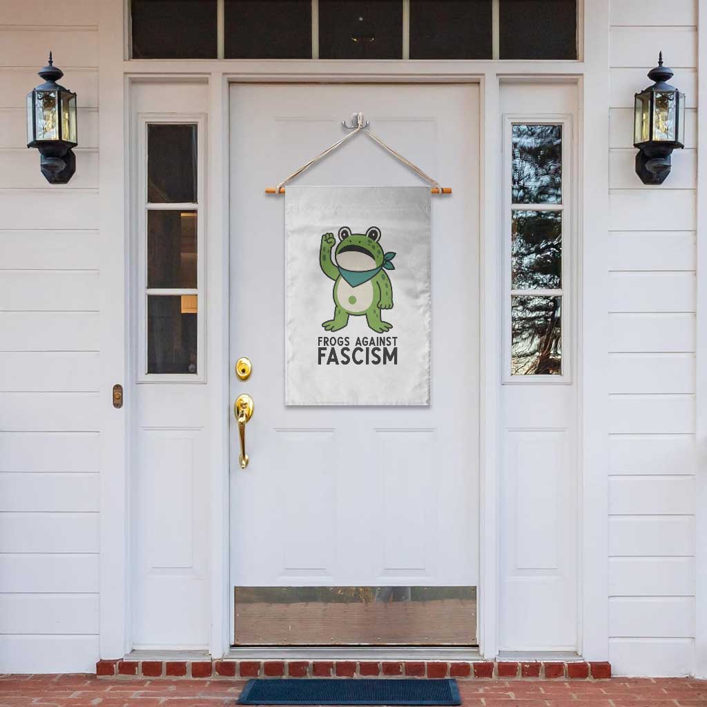 Frogs Against Fascism Garden Flag Portland Resist Protest Antifascist TS02 Print Your Wear