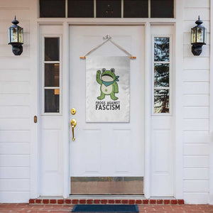 Frogs Against Fascism Garden Flag Portland Resist Protest Antifascist TS02 Print Your Wear