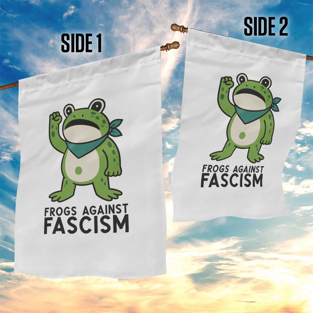Frogs Against Fascism Garden Flag Portland Resist Protest Antifascist TS02 Print Your Wear