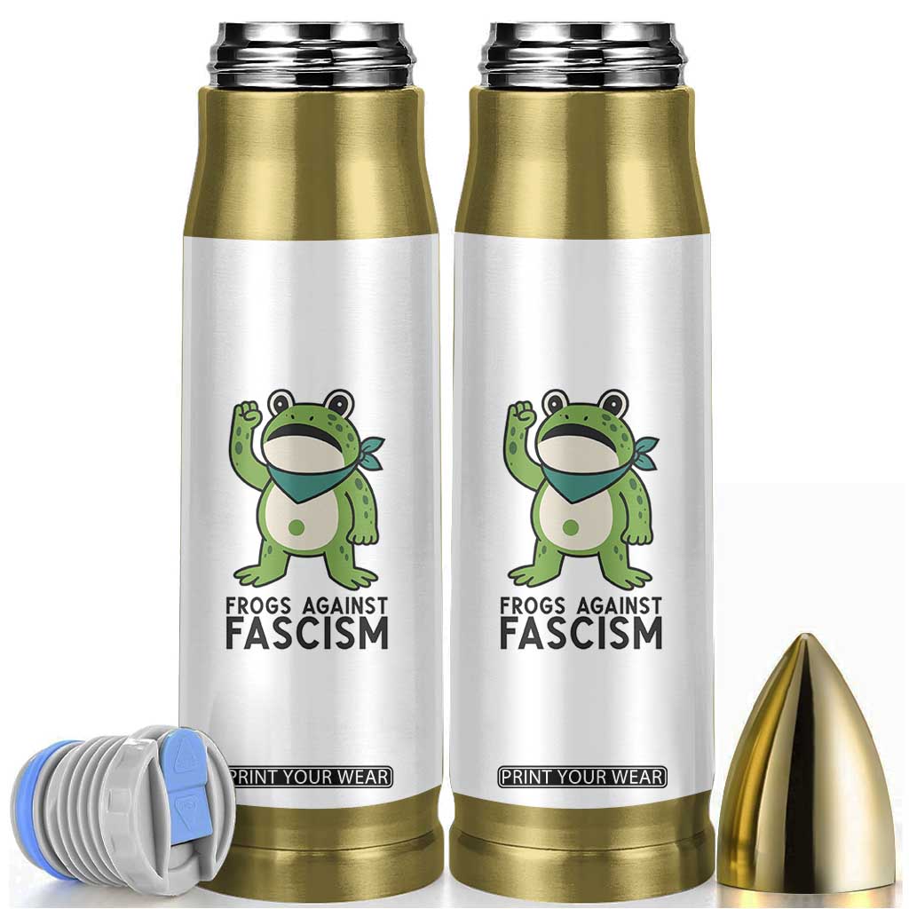 Frogs Against Fascism Bullet Tumbler Portland Resist Protest Antifascist TS02 White Print Your Wear
