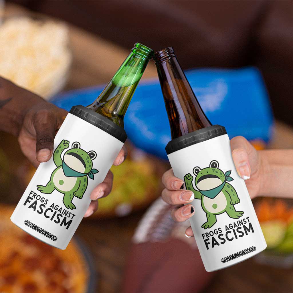 Frogs Against Fascism 4 in 1 Can Cooler Tumbler Portland Resist Protest Antifascist TS02 Print Your Wear