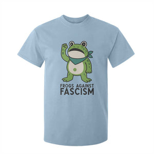 Frogs Against Fascism T Shirt For Kid Portland Resist Protest Antifascist TS02 Light Blue Print Your Wear