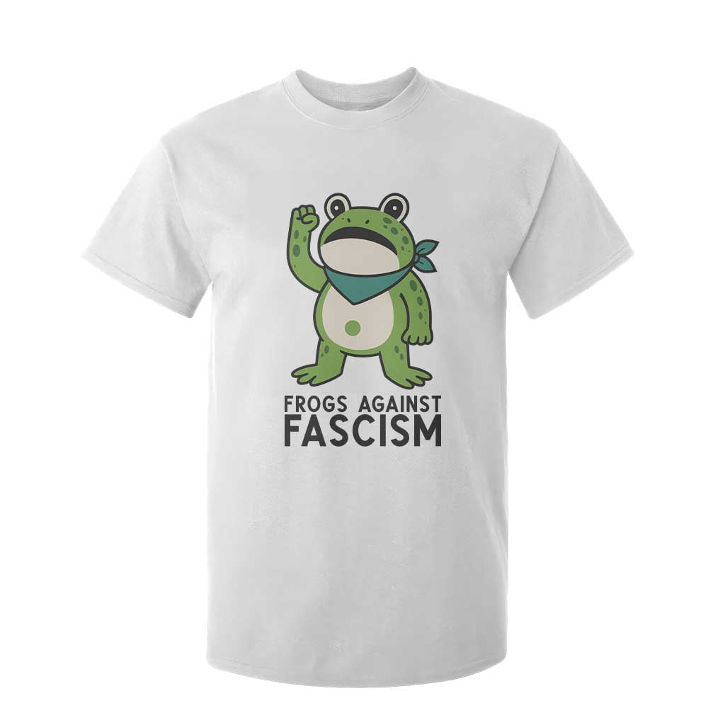 Frogs Against Fascism T Shirt For Kid Portland Resist Protest Antifascist TS02 White Print Your Wear