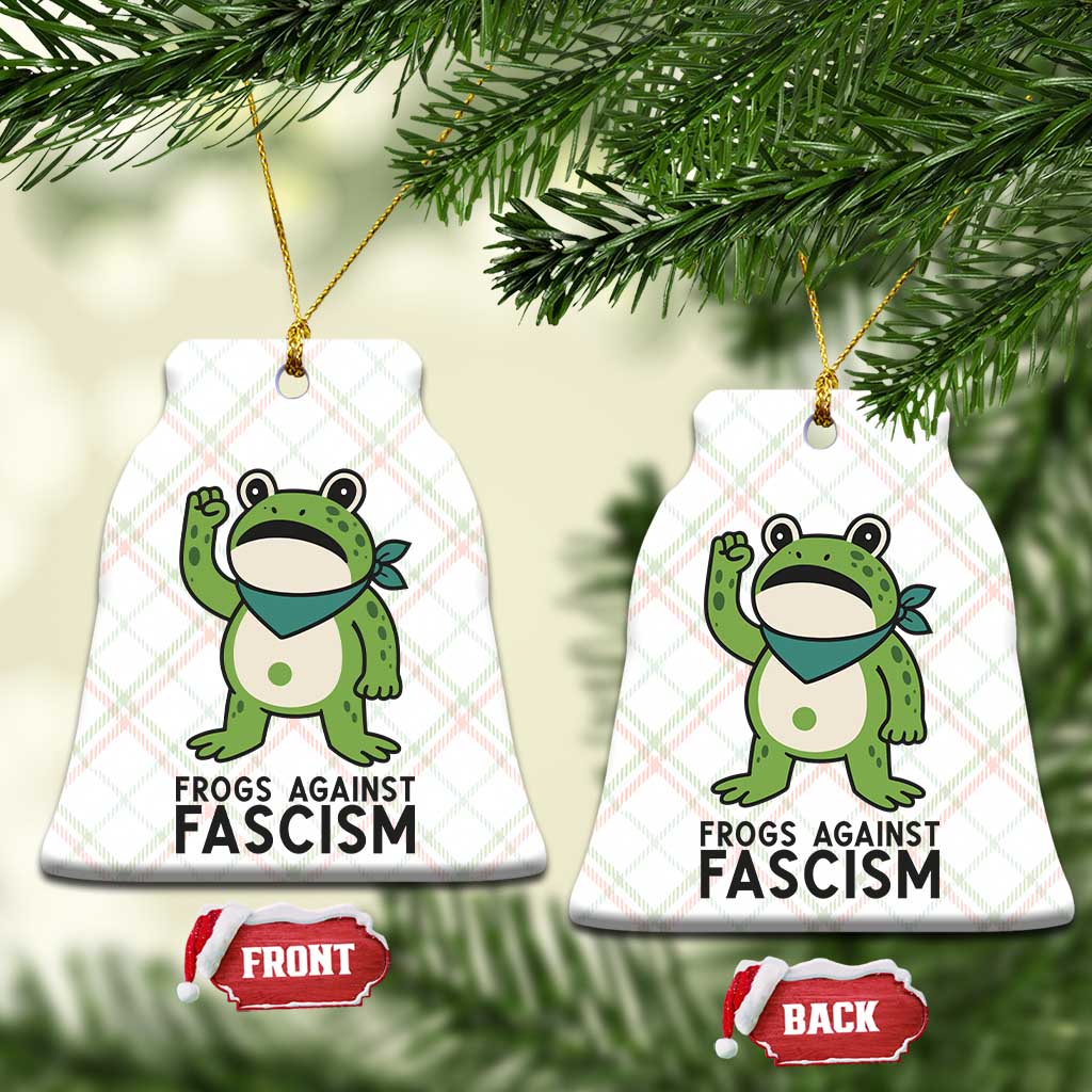 Frogs Against Fascism Ceramic Ornament Portland Resist Protest Antifascist - Print Your Wear