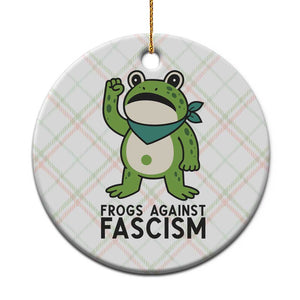 Frogs Against Fascism Ceramic Ornament Portland Resist Protest Antifascist - Print Your Wear