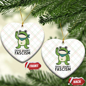 Frogs Against Fascism Ceramic Ornament Portland Resist Protest Antifascist - Print Your Wear