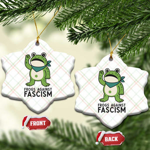 Frogs Against Fascism Ceramic Ornament Portland Resist Protest Antifascist - Print Your Wear