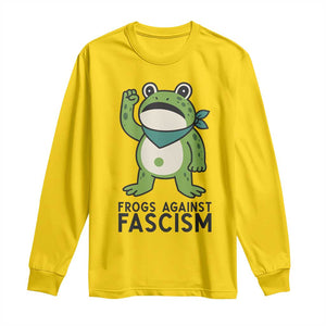 Frogs Against Fascism Long Sleeve Shirt Portland Resist Protest Antifascist TS02 Daisy Print Your Wear