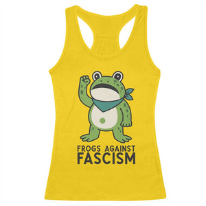 Frogs Against Fascism Racerback Tank Top Portland Resist Protest Antifascist TS02 Daisy Print Your Wear