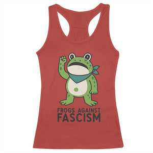Frogs Against Fascism Racerback Tank Top Portland Resist Protest Antifascist TS02 Red Print Your Wear