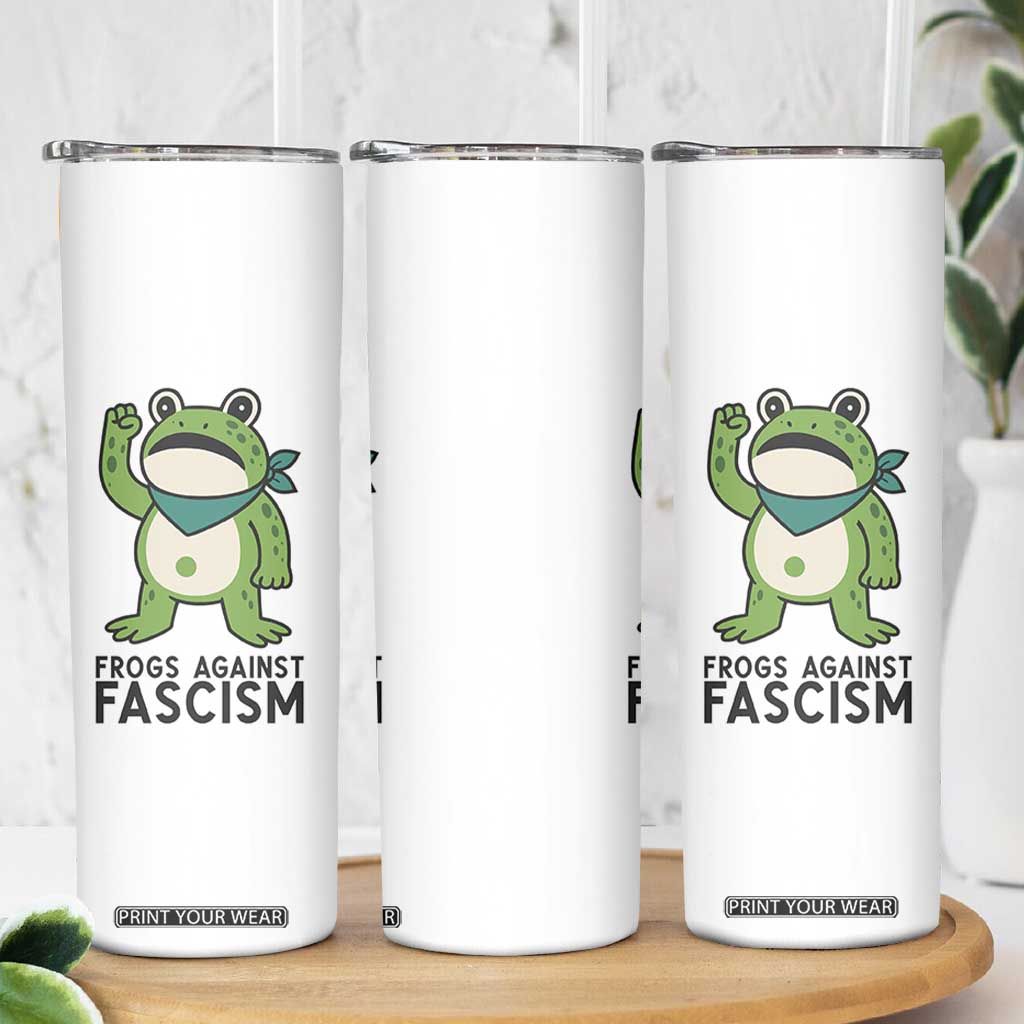Frogs Against Fascism Skinny Tumbler Portland Resist Protest Antifascist TS02 Print Your Wear