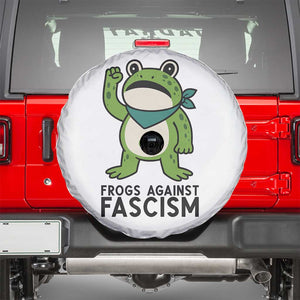 Frogs Against Fascism Spare Tire Cover Portland Resist Protest Antifascist TS02 White Print Your Wear