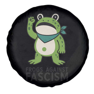 Frogs Against Fascism Spare Tire Cover Portland Resist Protest Antifascist TS02 Print Your Wear
