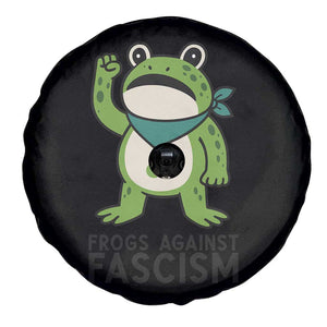 Frogs Against Fascism Spare Tire Cover Portland Resist Protest Antifascist TS02 Print Your Wear
