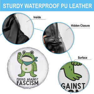 Frogs Against Fascism Spare Tire Cover Portland Resist Protest Antifascist TS02 Print Your Wear