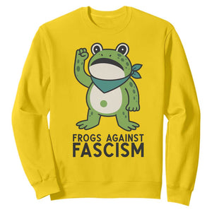 Frogs Against Fascism Sweatshirt Portland Resist Protest Antifascist TS02 Daisy Print Your Wear