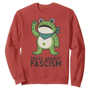 Frogs Against Fascism Sweatshirt Portland Resist Protest Antifascist TS02 Red Print Your Wear